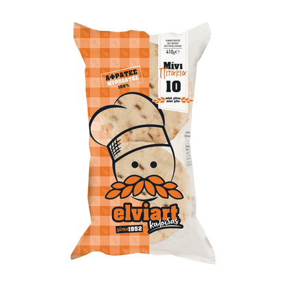 Greek Mini Pita Bread – Fresh 11cm Rounds (10pcs | Vegetarian - Friendly) - Greek Flavours