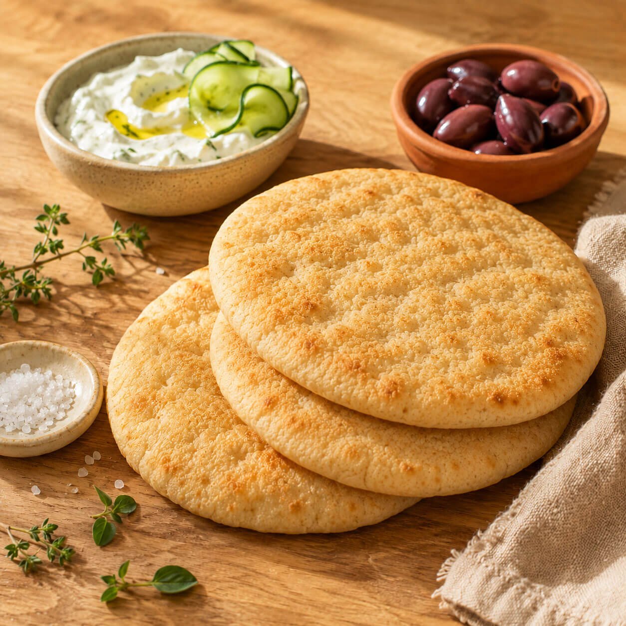 Greek Mini Pita Bread – Soft, Fresh, Never Frozen (10 × 11cm | Elviart) - Greek Flavours