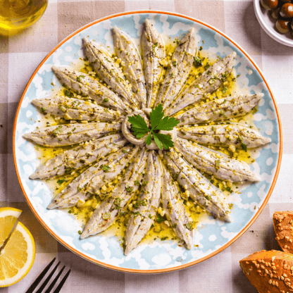 Greek Oregano Anchovy Fillets – Traditional Meze Selection (6x100g Multipack) - Greek Flavours