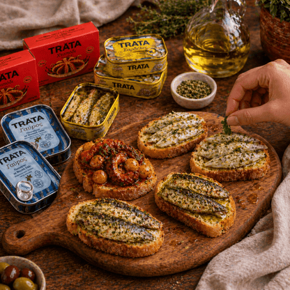 Greek Seafood Meze Selection by Trata – 1.5kg Bulk Bundle (15 Tins) - Greek Flavours