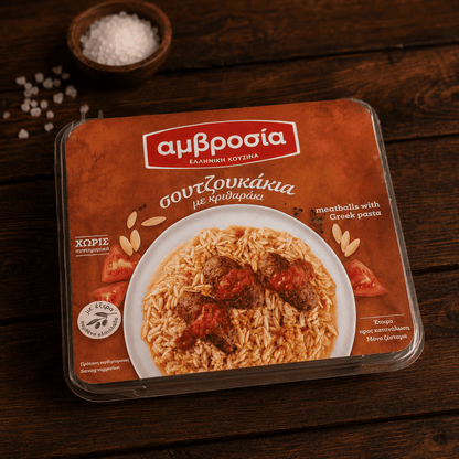 Greek Soutzoukakia with Orzo - Fresh, Never Frozen (350g) - Greek Flavours
