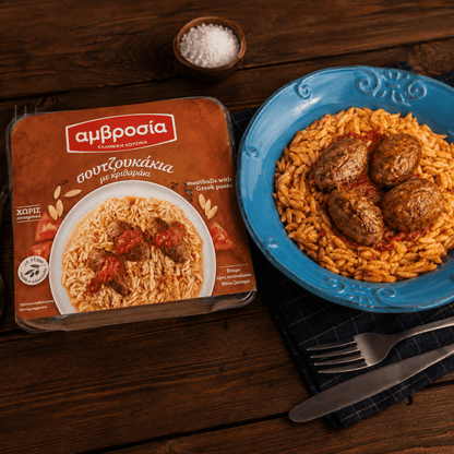 Greek Soutzoukakia with Orzo - Fresh, Never Frozen (350g) - Greek Flavours