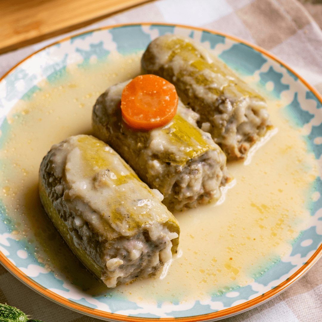 Greek Stuffed Zucchini in Avgolemono - Fresh, Never Frozen (400g) - Greek Flavours