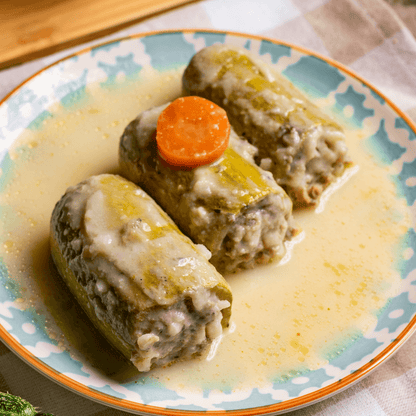 Greek Stuffed Zucchini in Avgolemono - Fresh, Never Frozen (400g) - Greek Flavours