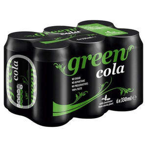 Green Cola with stevia - 6x330ml - Greek Flavours