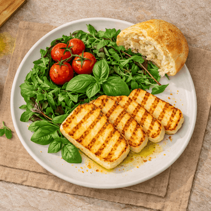 Halloumi PDO from Cyprus – Grilling & Saganaki Pack (4×200g) - Greek Flavours