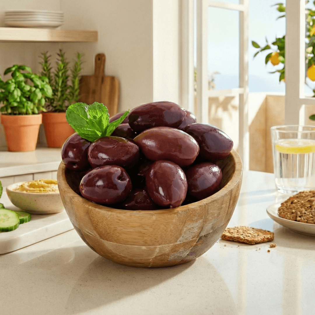 Hand - Picked Kalamata Olives – Authentic Greek Variety (3×250g) - Greek Flavours