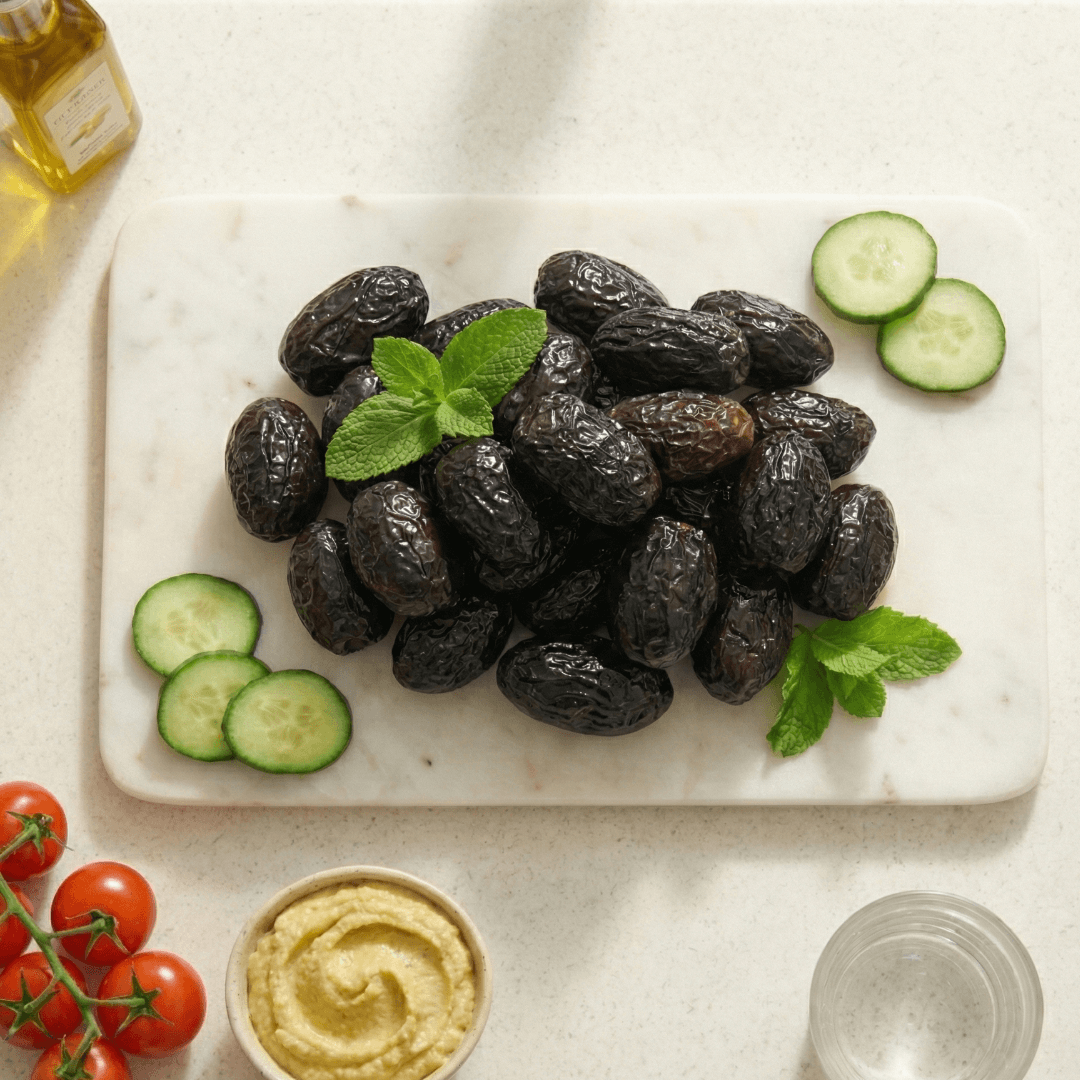 Hand - Picked Throuba Olives from Thasos – Naturally Cured Greek Elegance (3×200g) - Greek Flavours