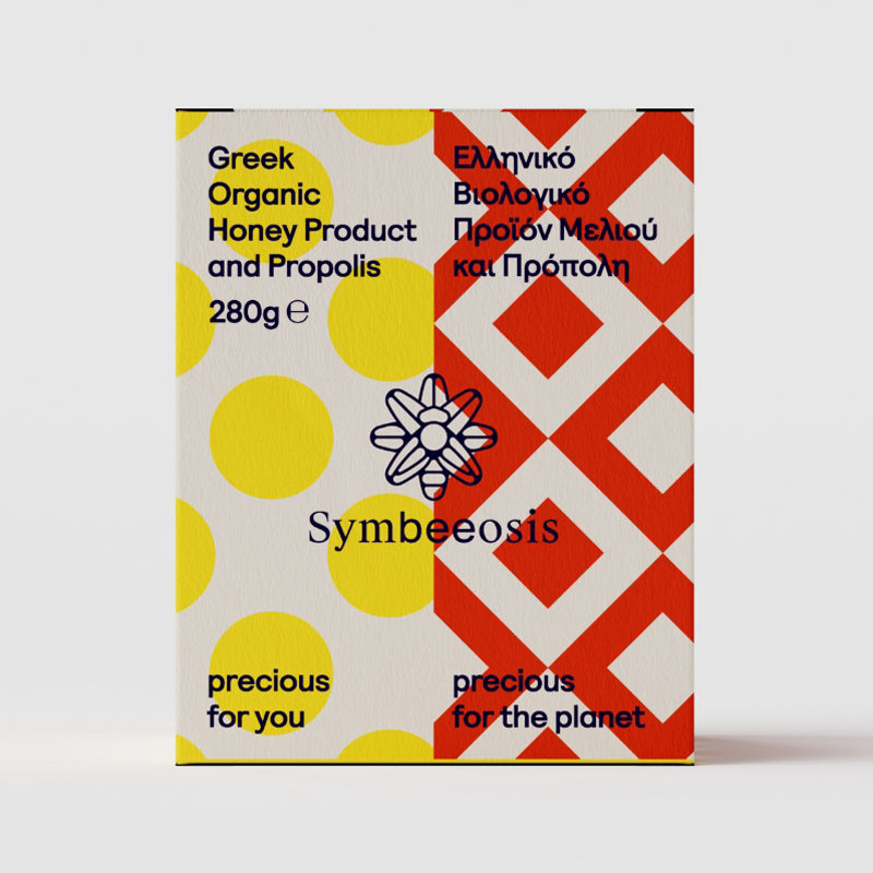 Griechische-Lebensmittel-Griechische-Produkte-griechischer-Bio-Honig-und-Propolis-280g-Symbeeosis
