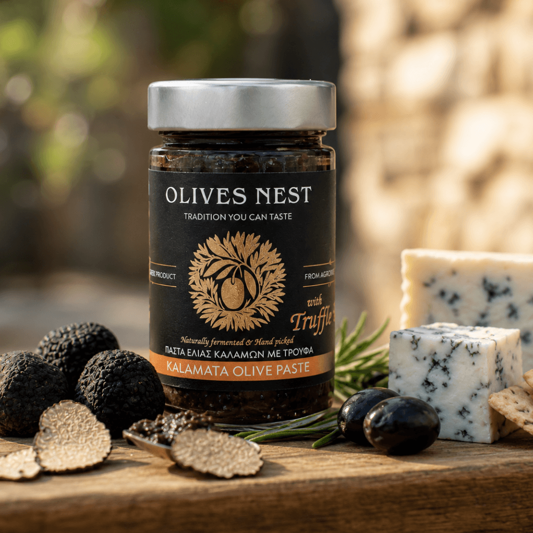 Kalamata Olive Paste with Truffle – The Luxury That Belongs on Every Table (370g) - Greek Flavours
