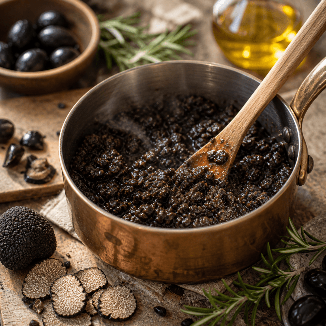 Kalamata Olive Paste with Truffle – The Luxury That Belongs on Every Table (370g) - Greek Flavours