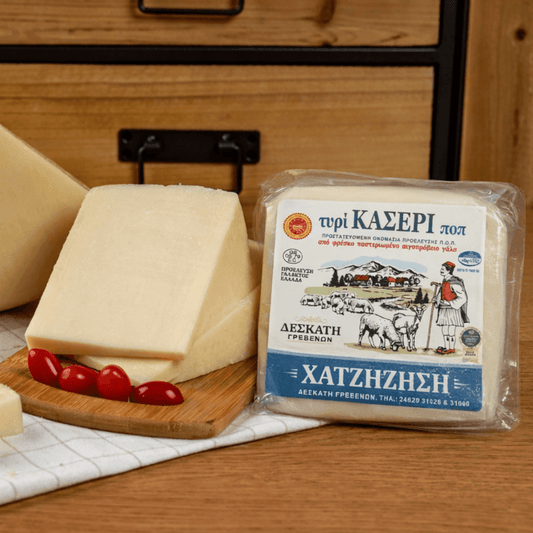 Kasseri PDO from Grevena 250g – Sweet & Buttery Greek Table Cheese - Greek Flavours