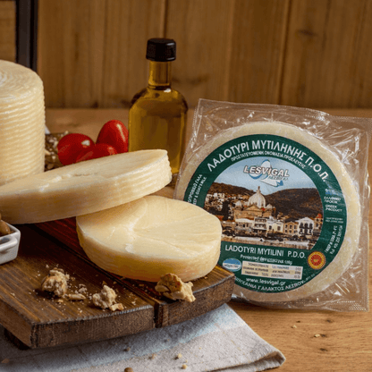 Ladotyri PDO from Lesbos – Greek Cheese Aged in Olive Oil (250g) - Greek Flavours