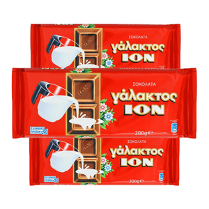 Milk Chocolate ION - 3x200g - Greek Flavours