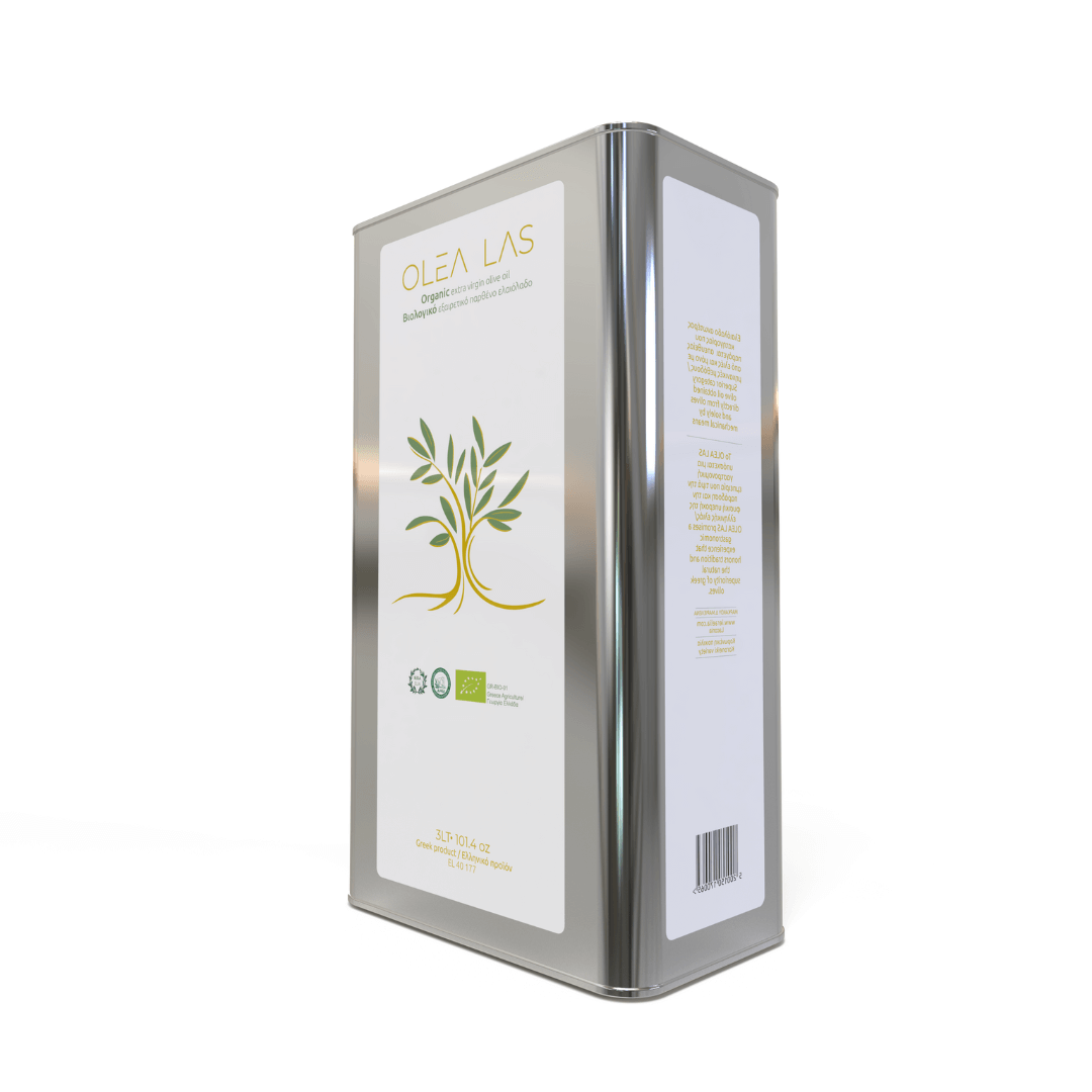 Olea Las Organic Extra Virgin Olive Oil – Koroneiki Monovarietal (3L Tin) - Greek Flavours