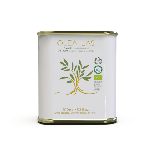 Olea Las Organic Extra Virgin Olive Oil – Laconia Peloponnese (100ml Travel Edition) - Greek Flavours