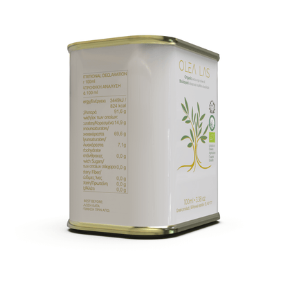 Olea Las Organic Extra Virgin Olive Oil – Laconia Peloponnese (100ml Travel Edition) - Greek Flavours