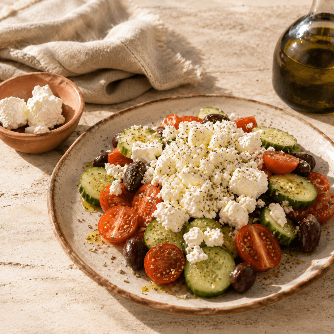 Olympos Feta PDO in Brine – Authentic Greek Cheese, Ready to Enjoy (500g) - Greek Flavours