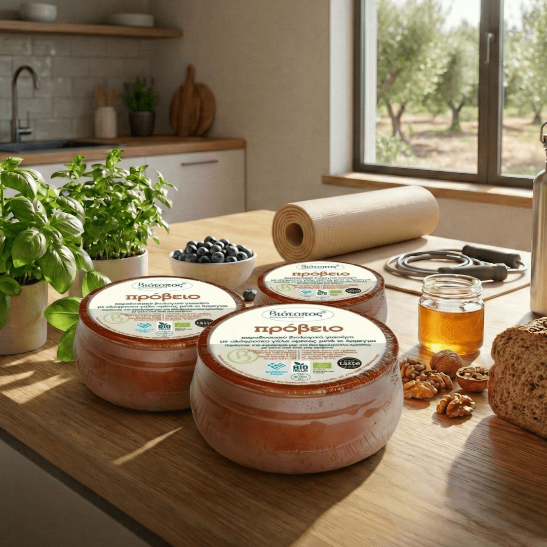 Organic Arcadian Sheep Yogurt in Clay Pot – High - Protein, Traditional Recipe (3×230g) - Greek Flavours