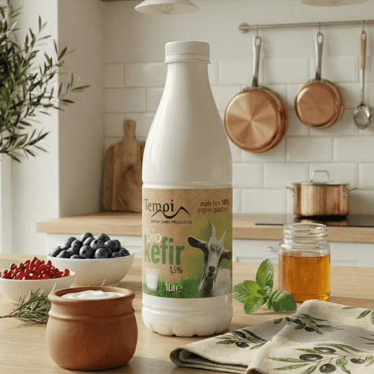 Organic Greek Goat Kefir 1.5% Fat – Naturally Digestible & Light (1L) - Greek Flavours