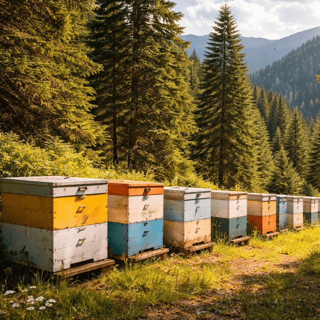 Organic Mainalo Fir Honey from Arcadia – Raw, Non - Crystallising | 450g - Greek Flavours