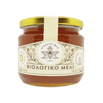 Organic Mainalo Fir Honey from Arcadia – Raw, Non - Crystallising | 450g - Greek Flavours