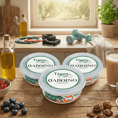 Organic Traditional Greek Goat Yogurt – High Digestibility & Natural Protein (3×220g) - Greek Flavours