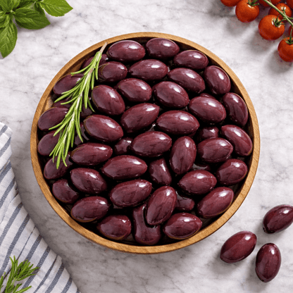 Organic Whole Kalamata Olives – Premium Greek Selection (280g) - Greek Flavours