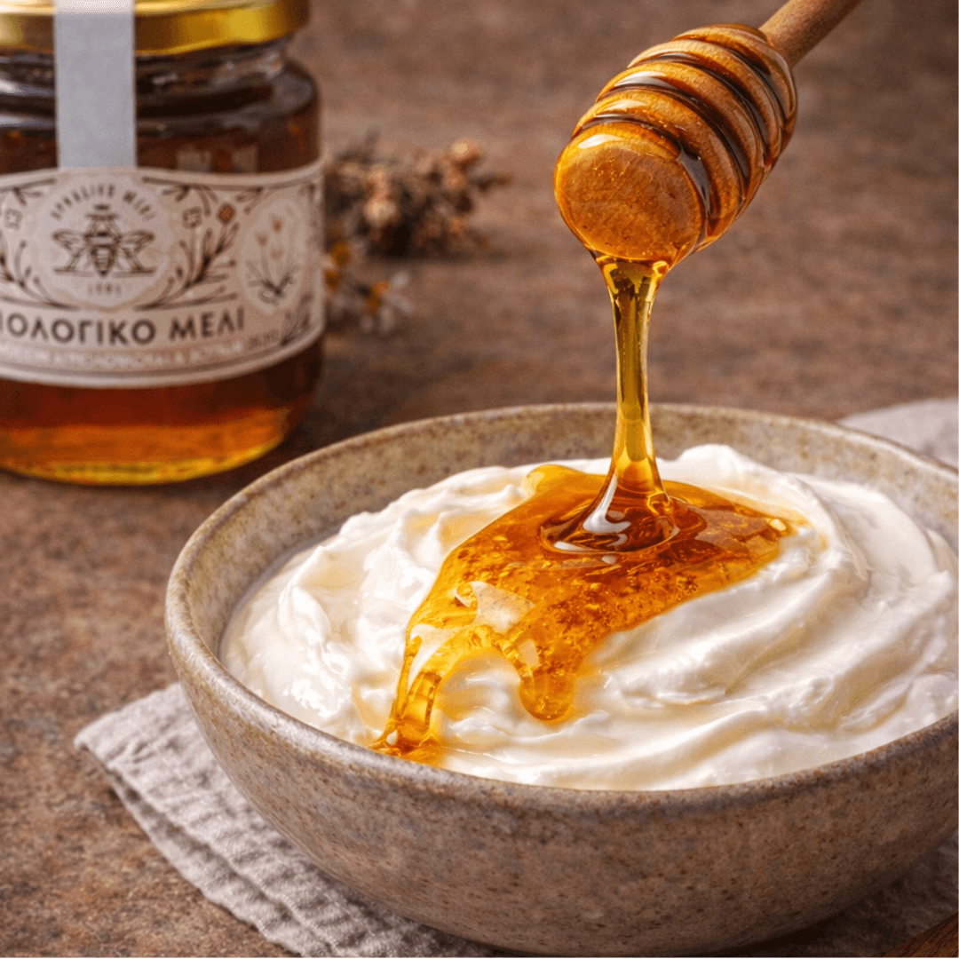 Organic Wildflower & Aromatic Herbs Honey from Arcadia – Delicate & Floral | 450g - Greek Flavours