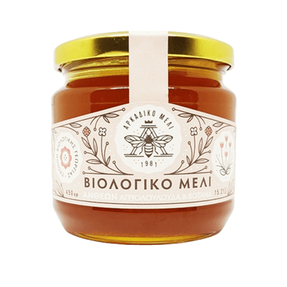 Organic Wildflower & Aromatic Herbs Honey from Arcadia – Delicate & Floral | 450g - Greek Flavours