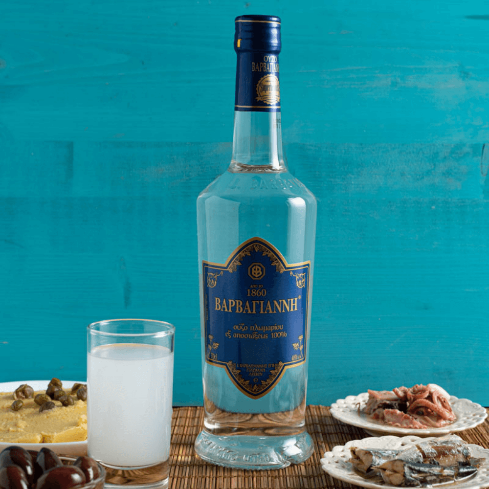 Greek Ouzo Barbayanni Blue 200ml, online sales of Greek products Greek Ouzo Barbayanni Blue 200ml, online sales of Greek products