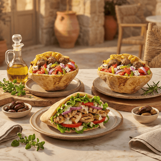 Pita Pot for Sandwiches (suitable for Vegan diet) - 10pcs - Greek Flavours