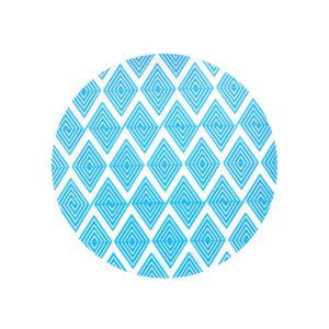 Placemat Blue Labyrinth design - 35cm diameter - Greek Flavours