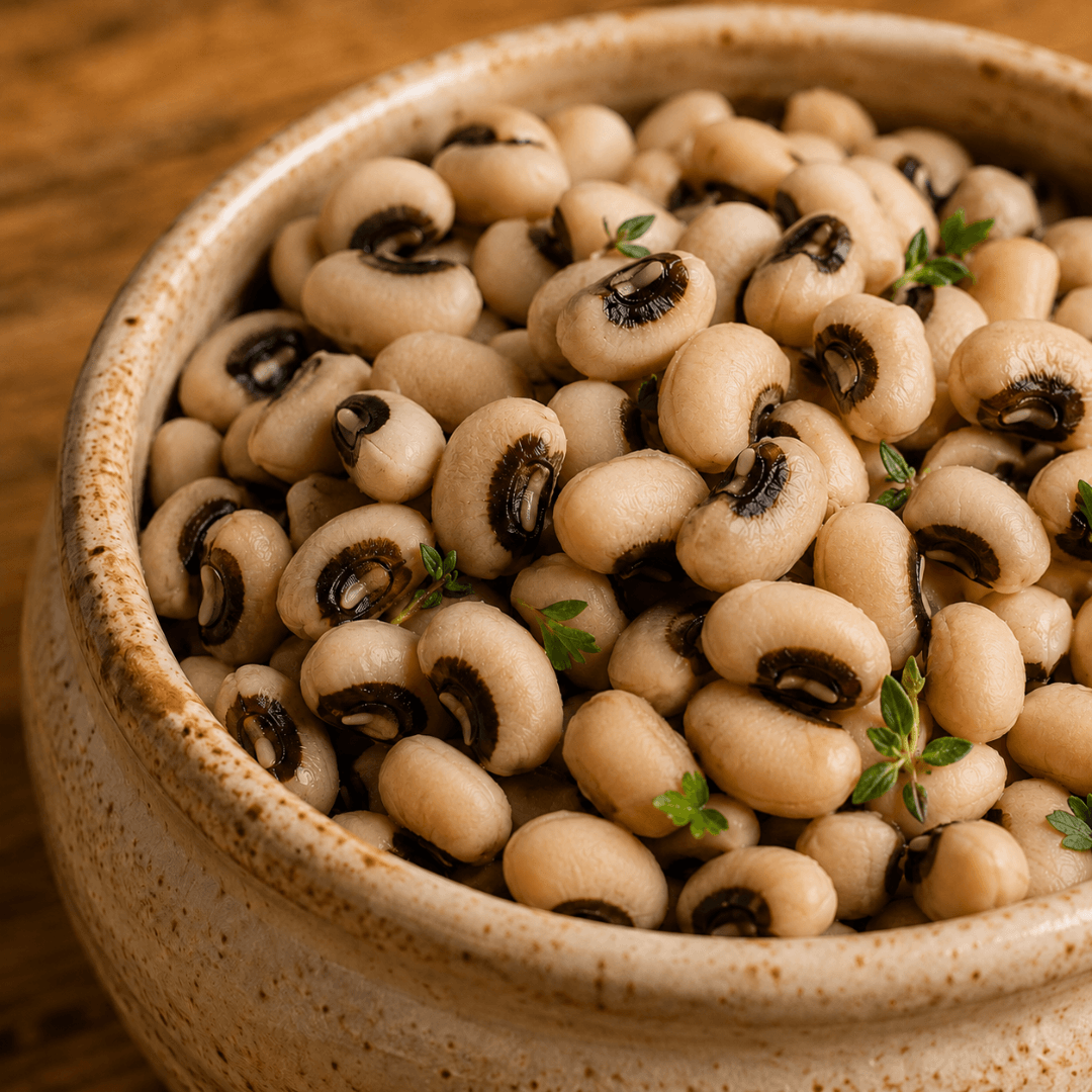 Ready Black-Eyed Beans — Steam-Cooked, Nothing Added (180g) - Greek Flavours