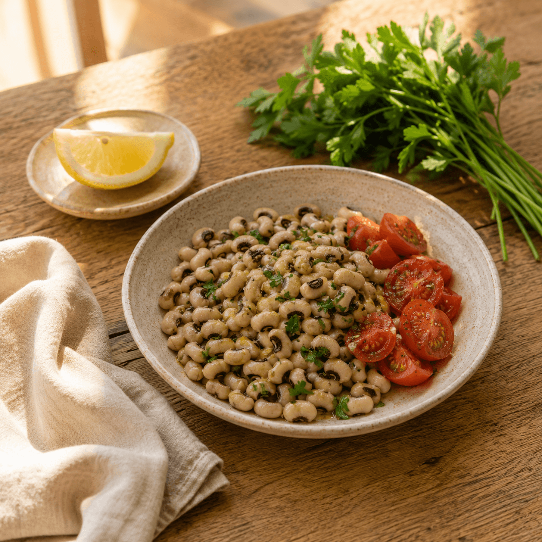 Ready Black-Eyed Beans — Steam-Cooked, Nothing Added (180g) - Greek Flavours
