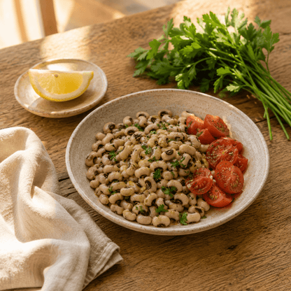 Ready Black-Eyed Beans — Steam-Cooked, Nothing Added (180g) - Greek Flavours
