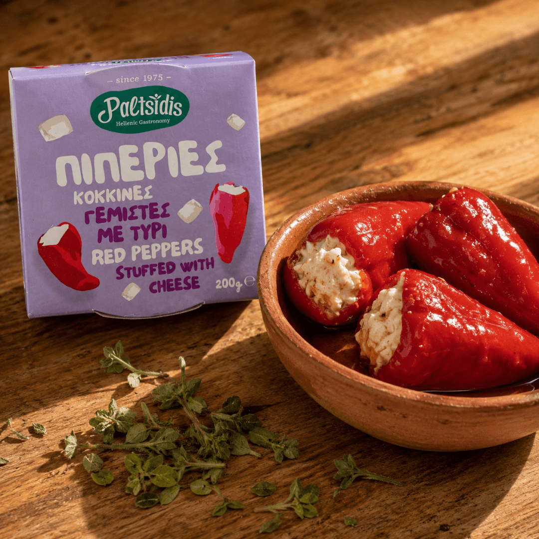 Red Peppers with Cheese by Paltsidis — A Meze Worth the Detour (200g) - Greek Flavours