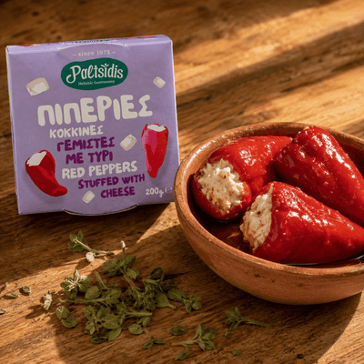 Red Peppers with Cheese by Paltsidis — A Meze Worth the Detour (200g) - Greek Flavours