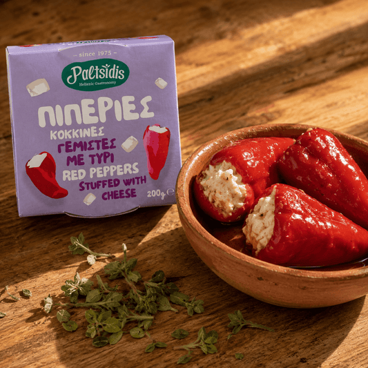 Red Peppers with Cheese by Paltsidis — A Meze Worth the Detour (200g) - Greek Flavours