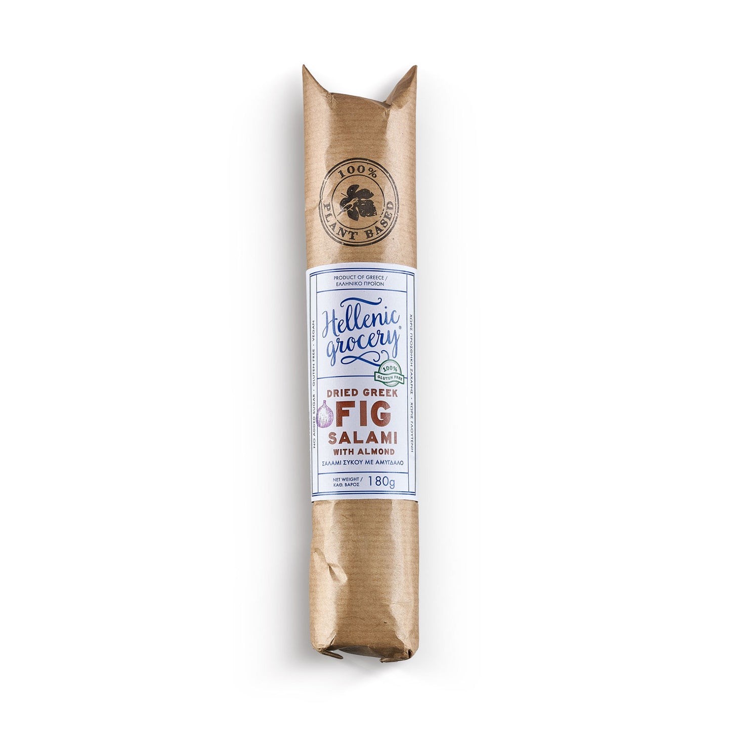 Dried Fig Salami with Almond - 180g - Hellenic Grocery