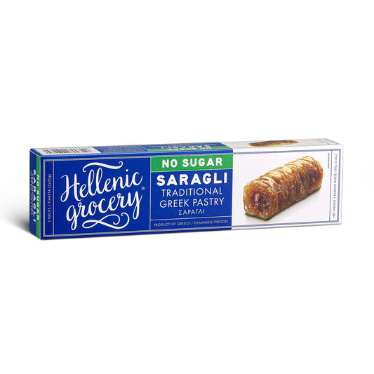 Sugar Free Traditional Saragli Pastry - 180g - Hellenic Grocery
