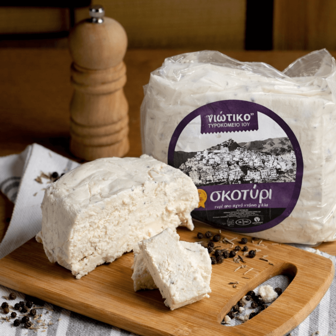 Soft Skotiri from Ios – Creamy Greek Cheese with Wild Thyme | ~500g - Greek Flavours