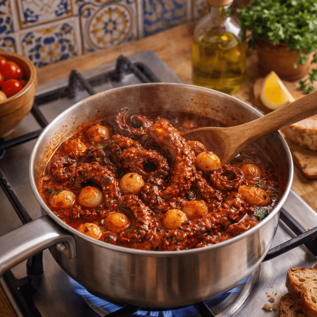 Spicy Octopus Meze – Premium Greek Appetiser (6×100g) - Greek Flavours