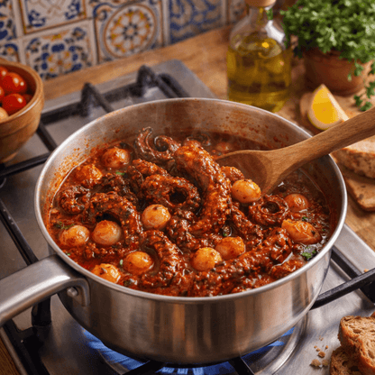Spicy Octopus Meze – Premium Greek Appetiser (6×100g) - Greek Flavours