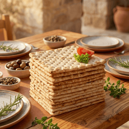 Square Pita Bread (suitable for Vegetarian diet) - 8 pcs - Greek Flavours