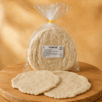 Stamatis Hand - Torn Greek Wheat Pita — Athens Street - Food Standard (5 × 24 cm) - Greek Flavours