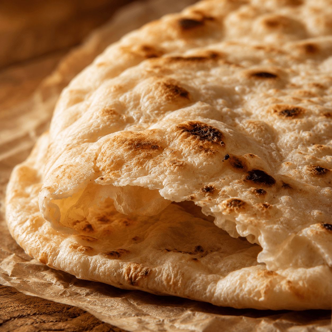 Stamatis Hand - Torn Greek Wheat Pita — Athens Street - Food Standard (5 × 24 cm) - Greek Flavours