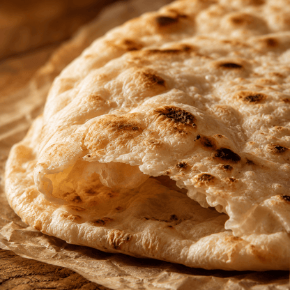 Stamatis Hand - Torn Greek Wheat Pita — Athens Street - Food Standard (5 × 24 cm) - Greek Flavours
