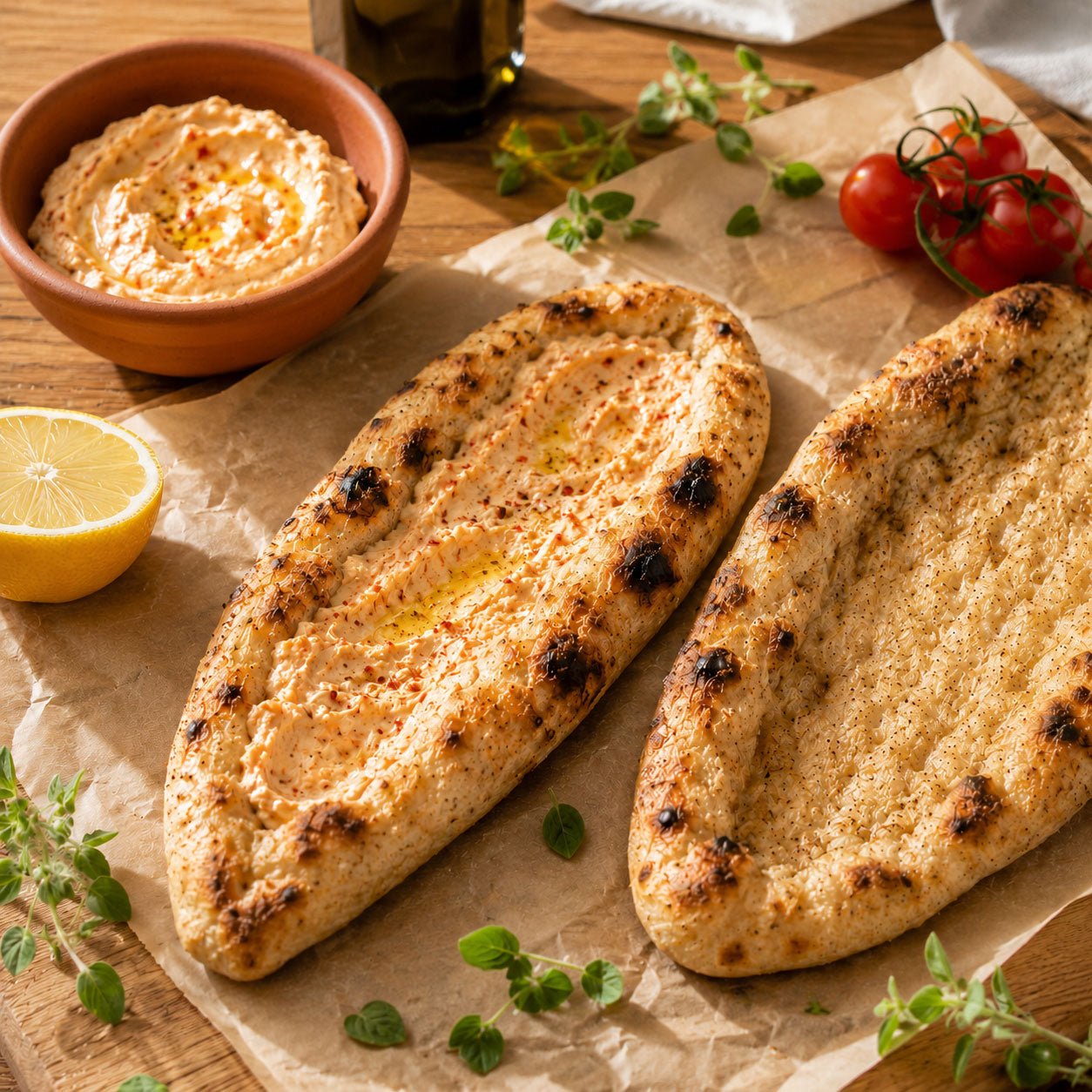 Stamatis Peinirli Pita — The Handmade Athenian Base (~40cm, 4 pcs) - Greek Flavours