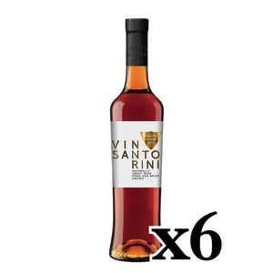 Sweet White Santorini PDO Vinsanto from Sun - Dried Grapes - 6 bottles x 500ml - Bundle - Greek Flavours
